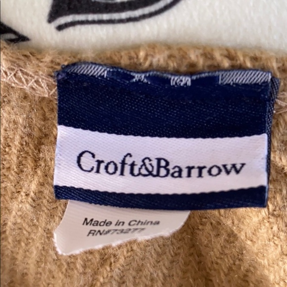 CROFT & BARROW Onesize Tan Poncho - Picture 3 of 10